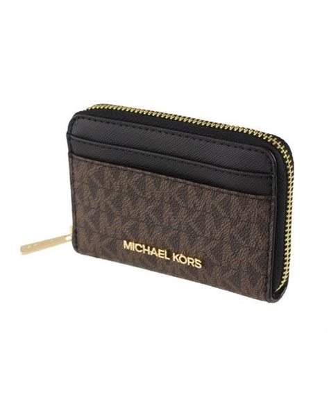 michael kors jet set travel medium zip around card case|michael kors jet set case.